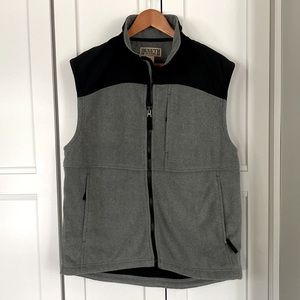 Duluth Trading fleece vest Med grey